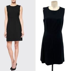 Diane von Furstenberg Carrie Sleeveless Ponte‎ A-line Dress Black Size 6